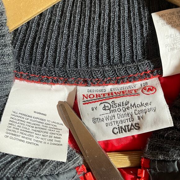 Northwest Quilted Vest Jacket Mens Size Large Black Zip Up Employee Pockets Work - Picture 8 of 12